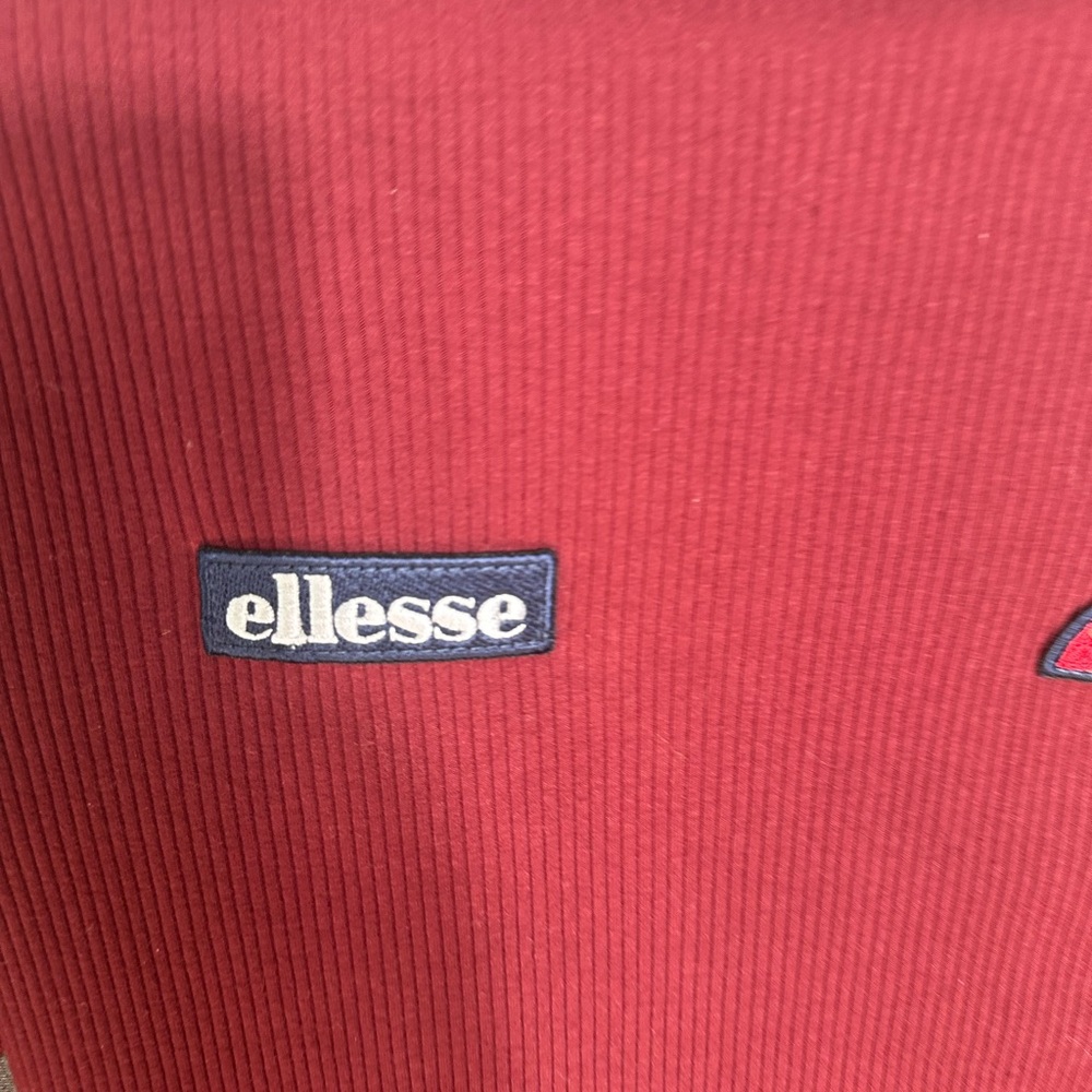 Ellesse Red Ribbed Logo Sweaterdress - Picture 2 of 7